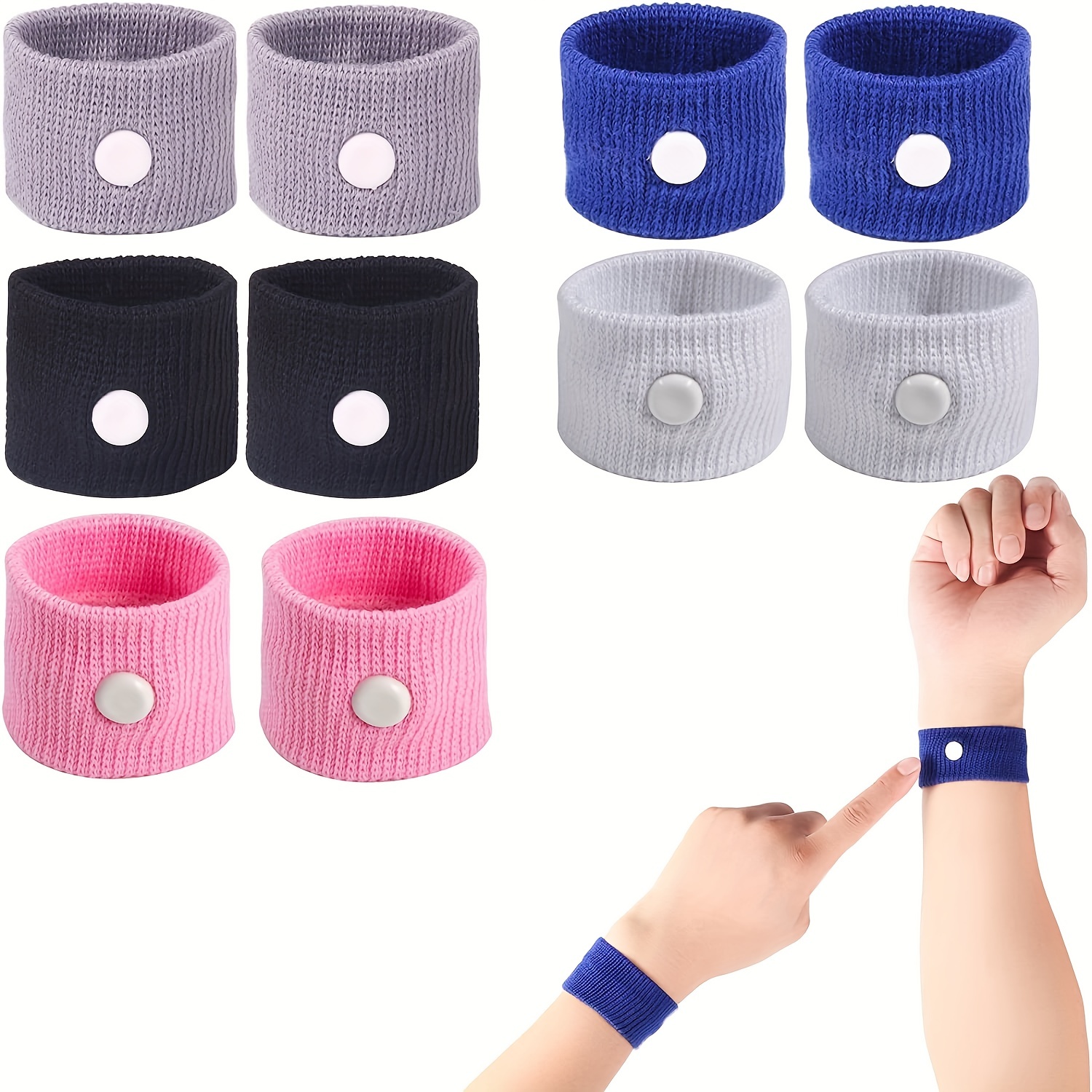 Anti Motion Sickness Wrist Supports, 2pcs Set